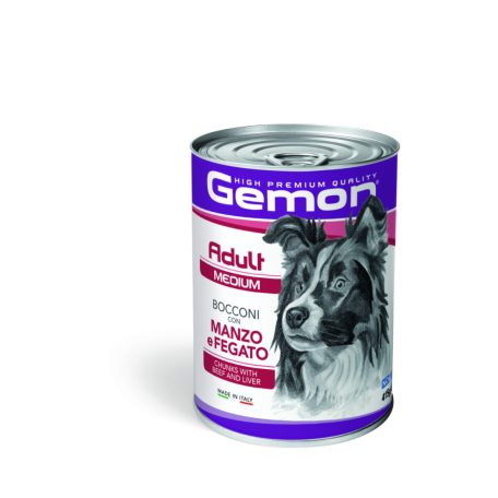 Gemon Dog Konzerv Medium Adult 415g Marhával és Májjal