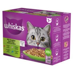   Whiskas Vegyes válogatás Aszpikban Alutasakos macskaeledel 12x85g