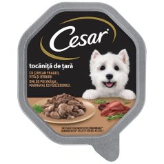Cézár 150g Szósz Pulyka + Marha Alutálca