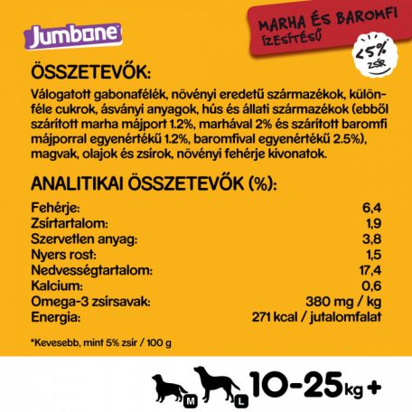 Pedigree Jumbone Médium Kutya jutalomfalat 180g