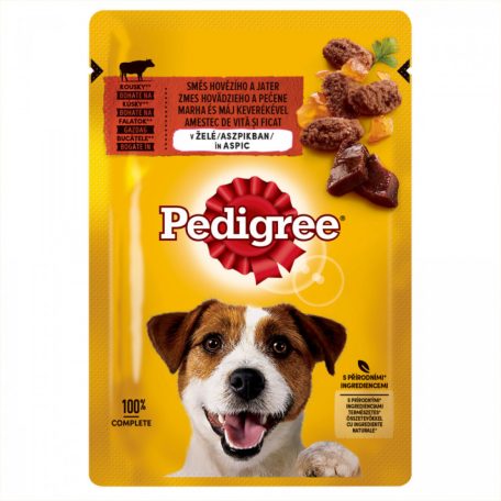 Pedigree Alutasak 24x100g Marha-Máj Aszpikban