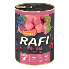   Rafi 400g Junior Pate Borjú Kék és Vörösáfonyával Kutyakonzerv