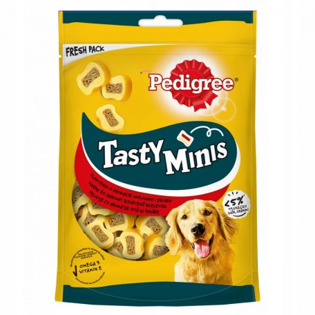 Pedigree Tasty Minis Marha + Baromfi szeletek 155g