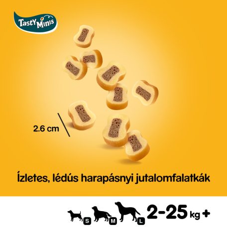 Pedigree Tasty Minis Marha + Baromfi szeletek 155g