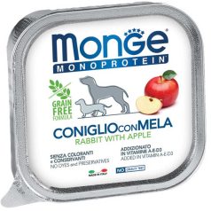   Monge Dog Monoprotein Fruits Paté 150g Alutálca Nyúl + Alma