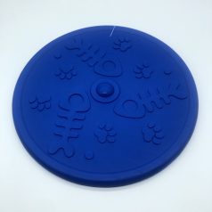 Frizbi 20cm - kék, 3D tappancs és hal mintával