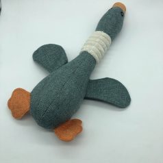Textil kutyajáték - liba - 32cm - kék