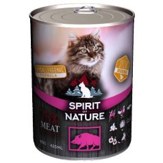   Spirit of Nature Hipoallergén Macska konzerv 415g Vaddisznó