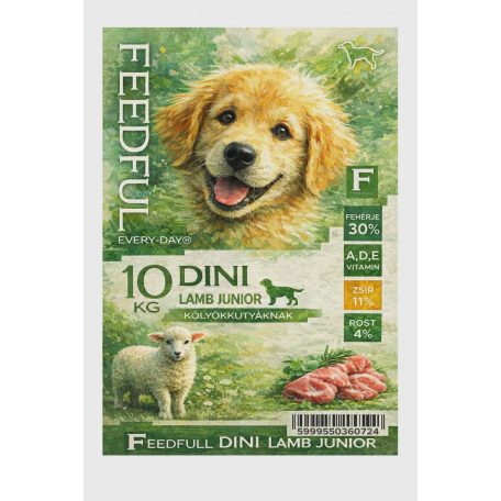 FEEDFULL Dini Dog Junior Bárány 10kg kutyatáp