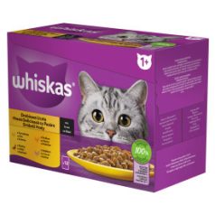   Whiskas Baromfi válogatás Mártásban Alutasakos macskaeledel 12x85g