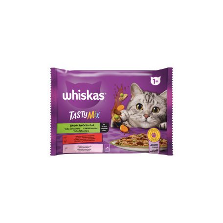 Whiskas 4x85g Tasty Mix Séf választása mártásban DC22F