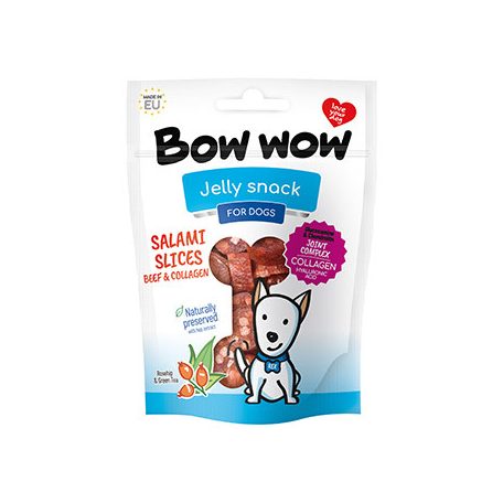 BOW Szalámi szeletek marha-kollagén 80g  BW437R