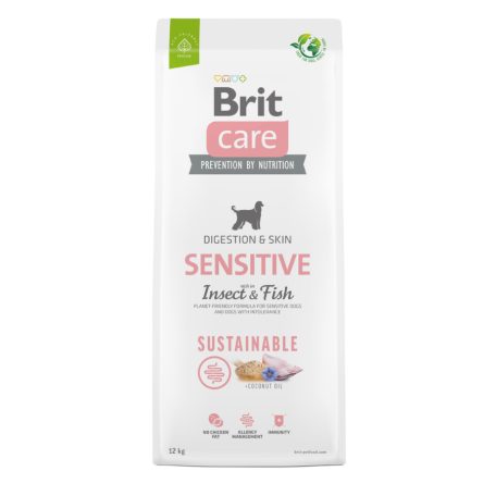 Brit Care Sustainable Rovarfehérjés Sensitive Hair&Skin 12kg