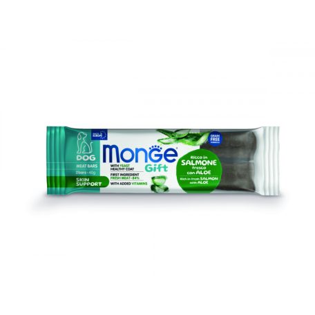 Monge Gift Bőr- és szőrápoló - Lazac és aloe vera 40g jutalomfalat kutyáknak