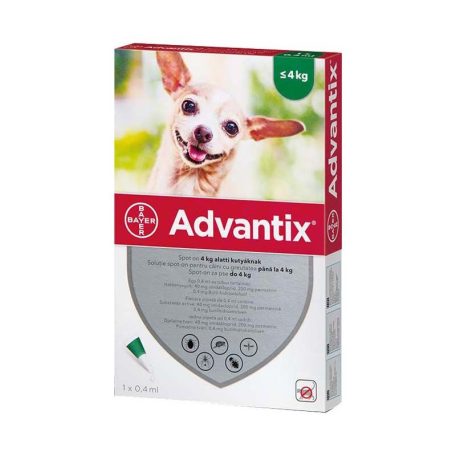 ADVANTIX spot-on dog 4x0,4ml (4kg-ig)