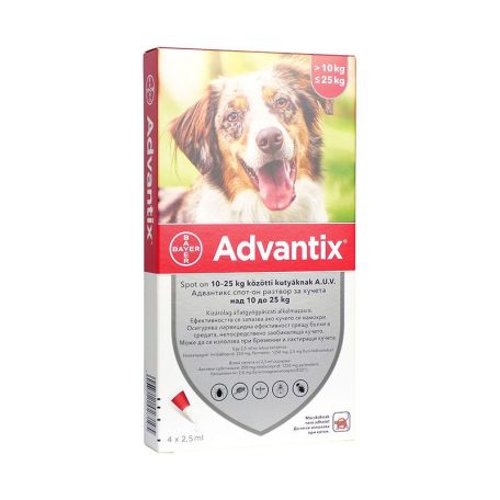 ADVANTIX spot-on dog 4x2,5ml (10-25kg)