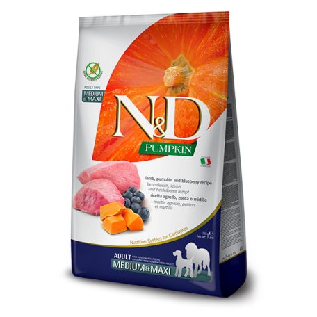 N&D Pumpkin Dog bárány és áfonya adult medium/maxi 12kg