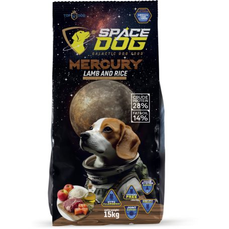 Space Dog 15kg Mercury Puppy Bárány Rizs