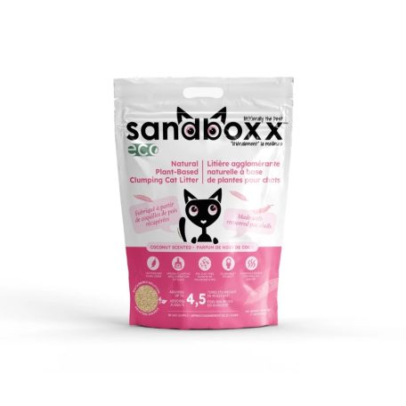 Sandboxx ECO ultra premium növényi alapú macskaalom Kókuszos 3,65 kg