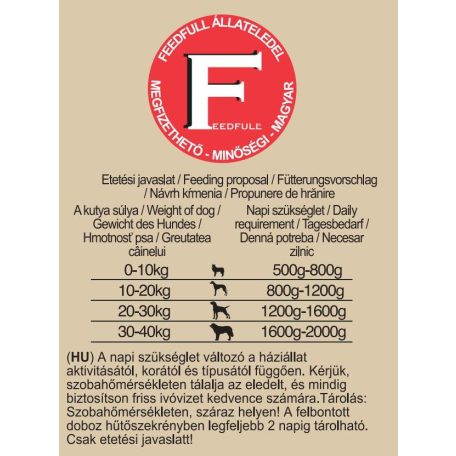 FEEDFULL Dog 1240g kutyakonzerv Baromfival