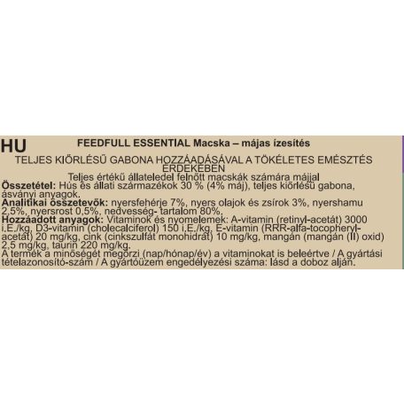 FEEDFULL Cat 415g macskakonzerv Májjal