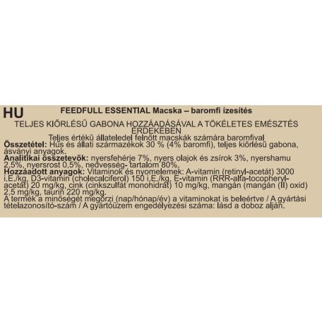 FEEDFULL Cat 415g macskakonzerv Baromfival