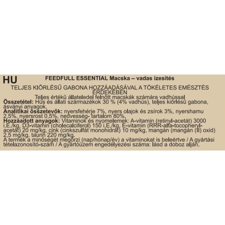 FEEDFULL Cat 415g macskakonzerv Vaddal