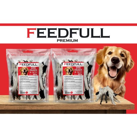 Feedfull Prémium Szárított SZŐRÖS nyúlfül 300g (FP031)