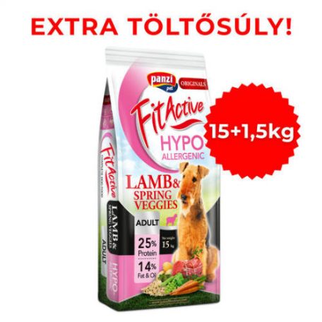 Panzi FitActive Originals 15+1,5kg Adult Hypoallergenic Bárány&Tavaszi zöldségek