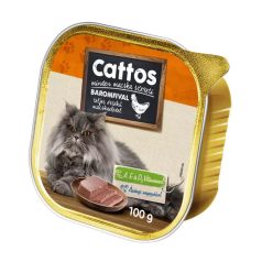 Cattos 100g Baromfi Alutálca