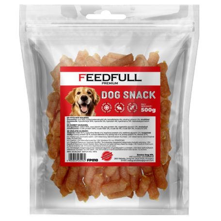 Feedfull Prémium Nyúlhús kolbász kutya jutalomfalat 500g (FP010)