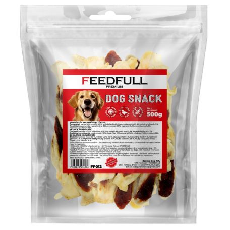 Feedfull Prémium Nyúlfül kacsahússal töltve kutya jutalomfalat 500g (FP012)
