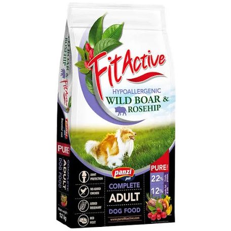 FitActive PURE SMALL 12kg Hypoallergenic Vaddisznó és Csipkebogyó