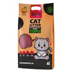   BUBU Pets Tofu Biológiailag lebomló macskaalom 2,5kg/6L Barack