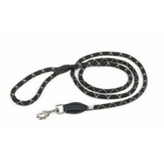   Julius-K9 IDC Retriverpóráz 12mm x 1,2m, kerek, fekte-fluoreszkáló