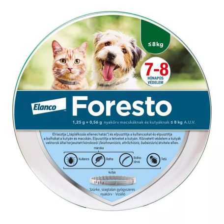 Foresto kullancs- és bolhanyakörv 38cm 8 kg-ig (≤ 8kg)