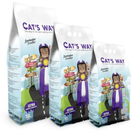 Cats Way Levendula Illatú Csomósodó Macskaalom 5L