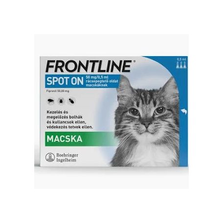 Frontline Spot On Macskáknak, 3db pipetta