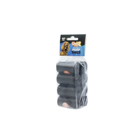 UNIQ PETS WOOFBAG fekete kutyakaki-gyűjtő zacskó, 8x20db (UPC0010-N)