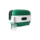 UNIQ PETS KittyCabin Cosmo Zárt Macskaalomtálca lapáttal, zöld, 56x39x40 cm (ULB0003-C)
