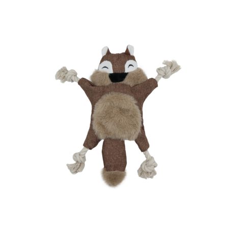 UNIQ PETS Plüss Kutyajáték, Zörgő Mókus 28x26cm (UDT0215-C)