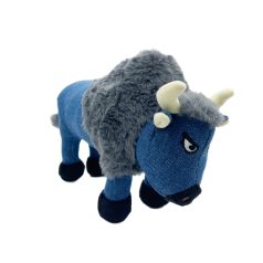   UNIQ PETS Plüss Kutyajáték – Kék Bölény sípolóval  21x8x14cm (UDT0011)