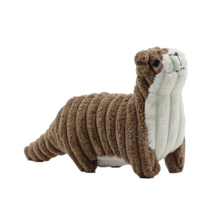 UNIQ PETS Plüss Kutyajáték  – Sípolós Barna Vidra, 20x7x11cm (UDT0008)