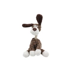   UNIQ PETS plüss kutyajáték – sípolós, ülő kutya 24x14 cm (UDT0209-C)