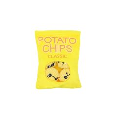   UNIQ PETS plüss kutyajáték chipses zacskó – zsinóros ropogós jutalomfalat-utánzatokkal és sípolóval 15x20cm (UDT0241-B)