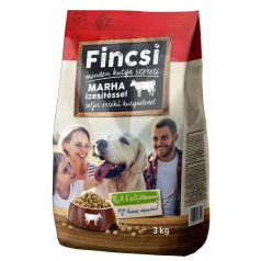 Fincsi 3kg kutyatáp Marha ízesítésű