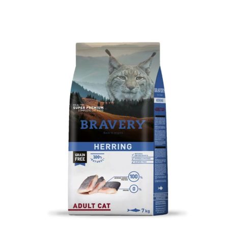 Bravery Cat 7kg Herring száraz macskatáp