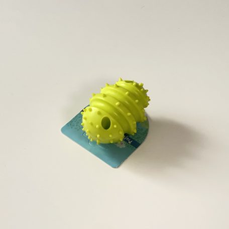 Gumi játék gránát alakú, tüskés 7cm - ZÖLD