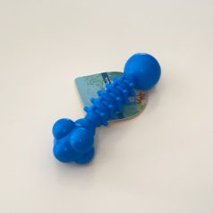 Gumibuzogány, csörög 15cm - KÉK