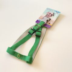   Hám textil - szürke műanyag csont alakú csattal - M - 2cm x 40-60cm - KÉK